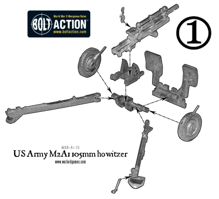 US Army M2A1 105mm howitzer