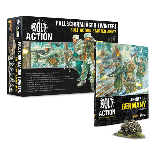 German Fallschirmjäger (Winter) Starter Army with Armies of Germany (Pre-Order)