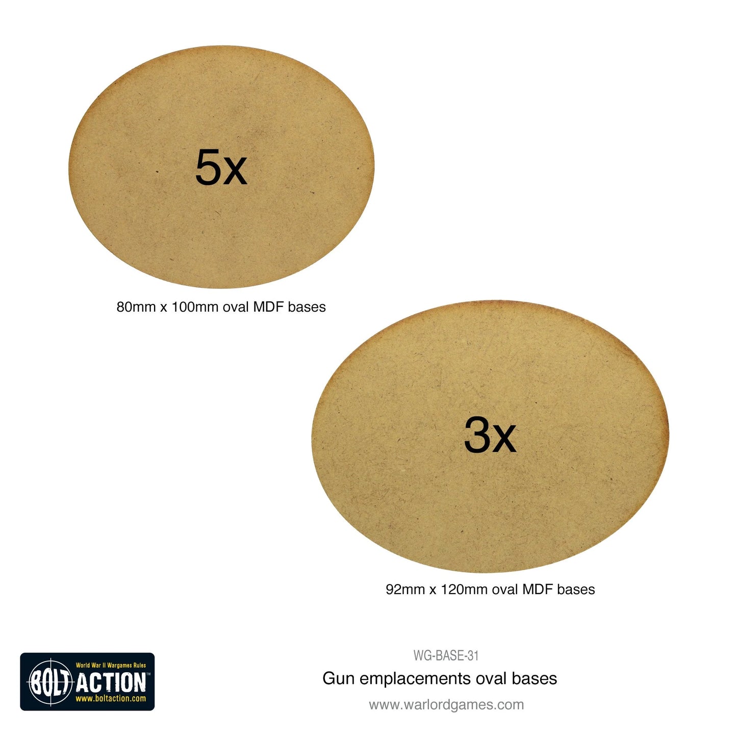 Gun Emplacements oval bases