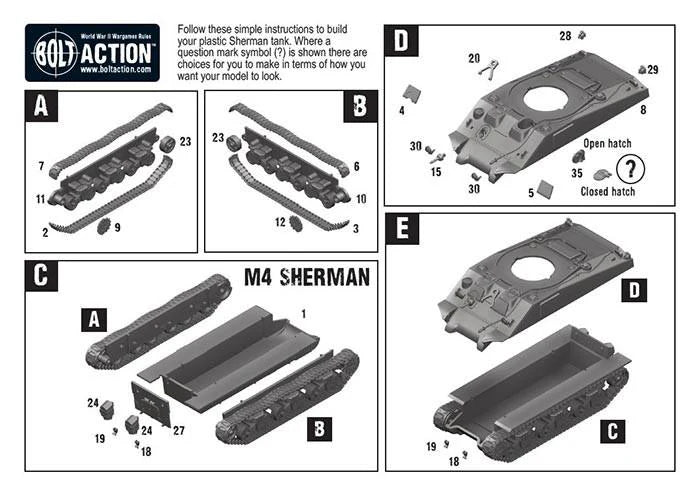 M4 Sherman medium tank (plastic)