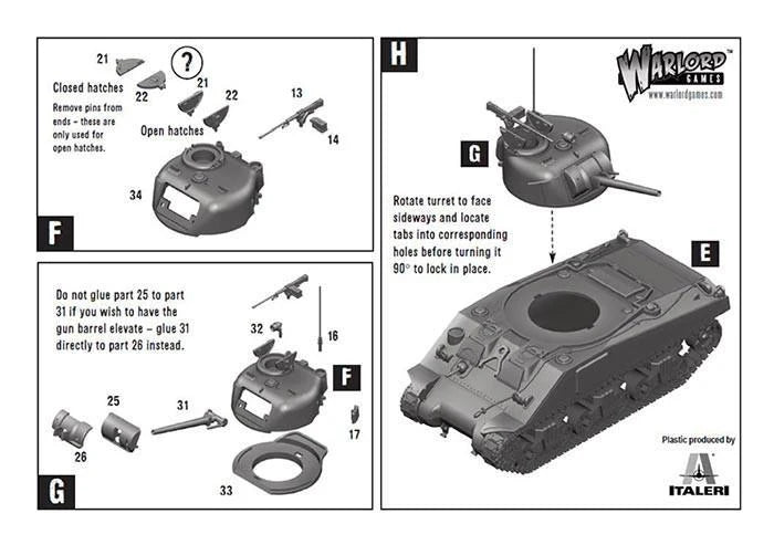 M4 Sherman medium tank (plastic)